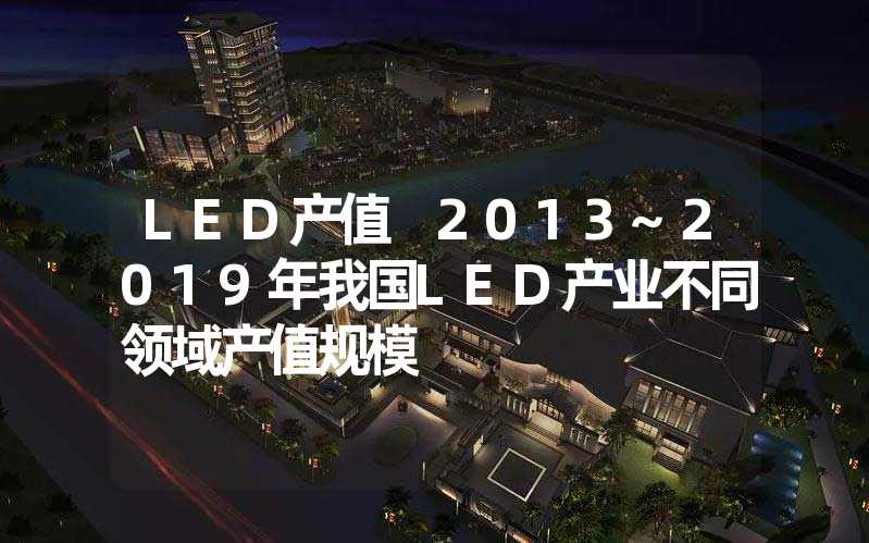 LED产值 2013~2019年我国LED产业不同领域产值规模